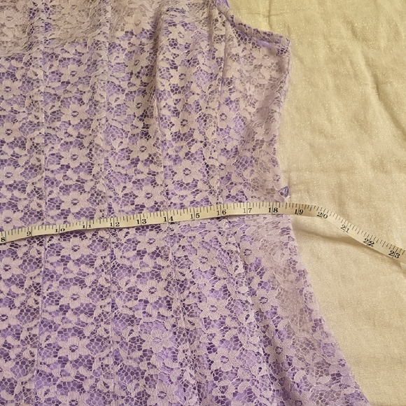 Leslie Fay Purple Sleeveless Midi Dress for Weddings - Picture 10 of 12